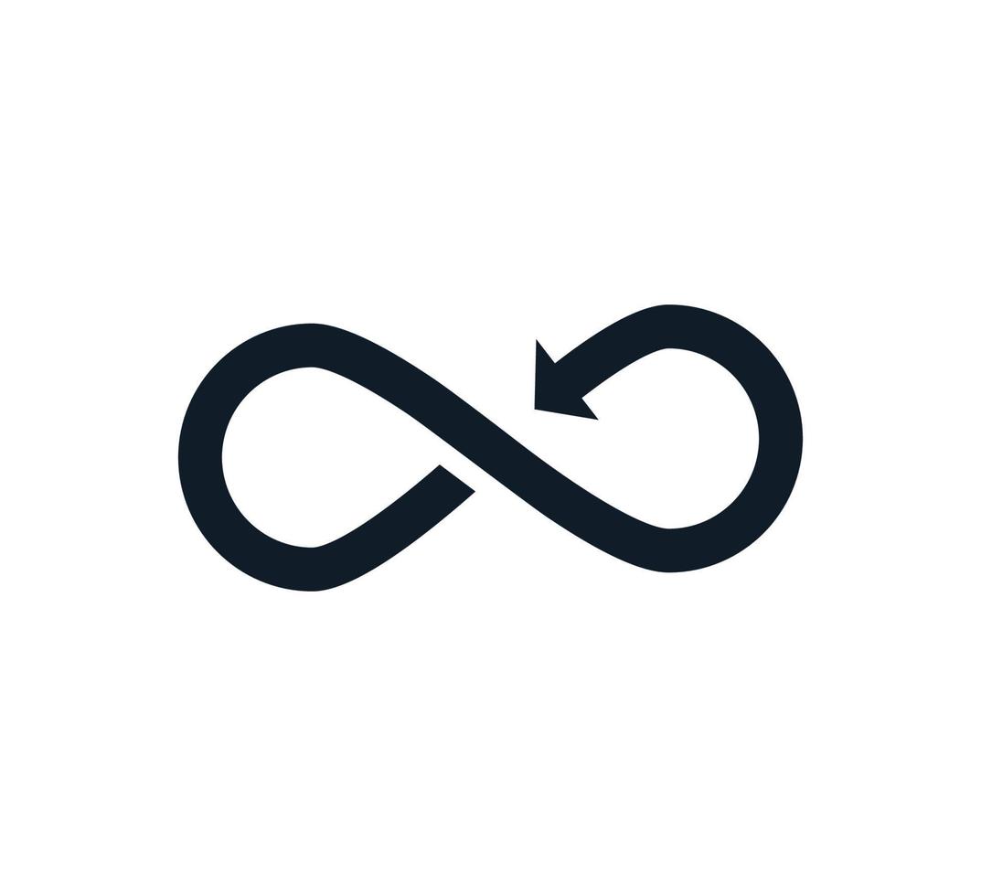 Infinity-Symbol Vektor-Logo-Design-Vorlage vektor