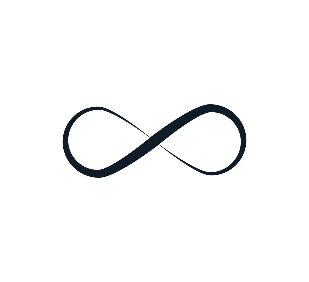 Infinity-Symbol Vektor-Logo-Design-Vorlage vektor