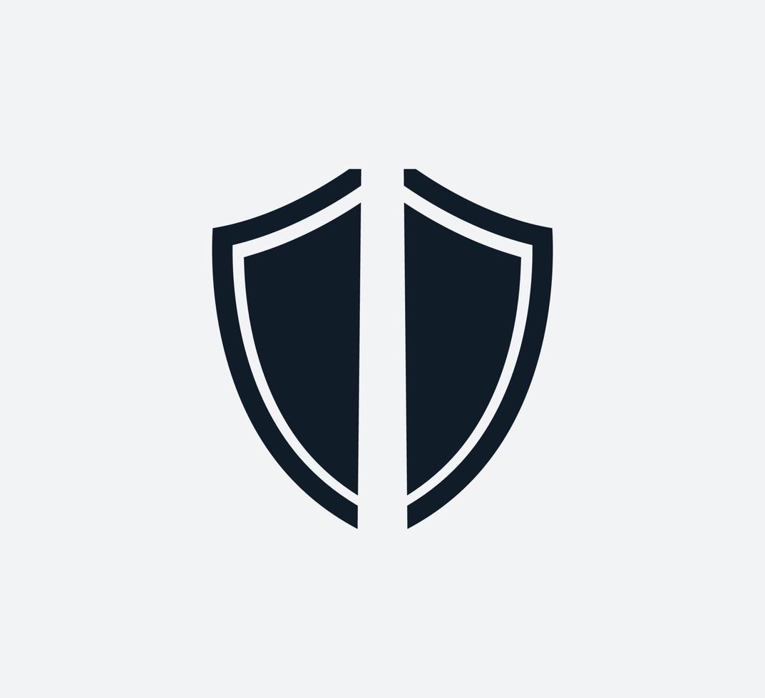 Schild und Schwert Symbol Vektor-Logo-Design-Vorlage vektor