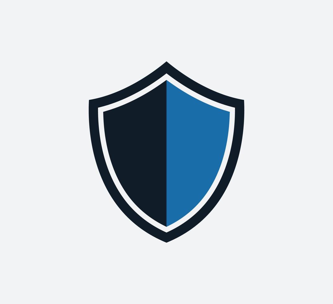 Schild und Schwert Symbol Vektor-Logo-Design-Vorlage vektor