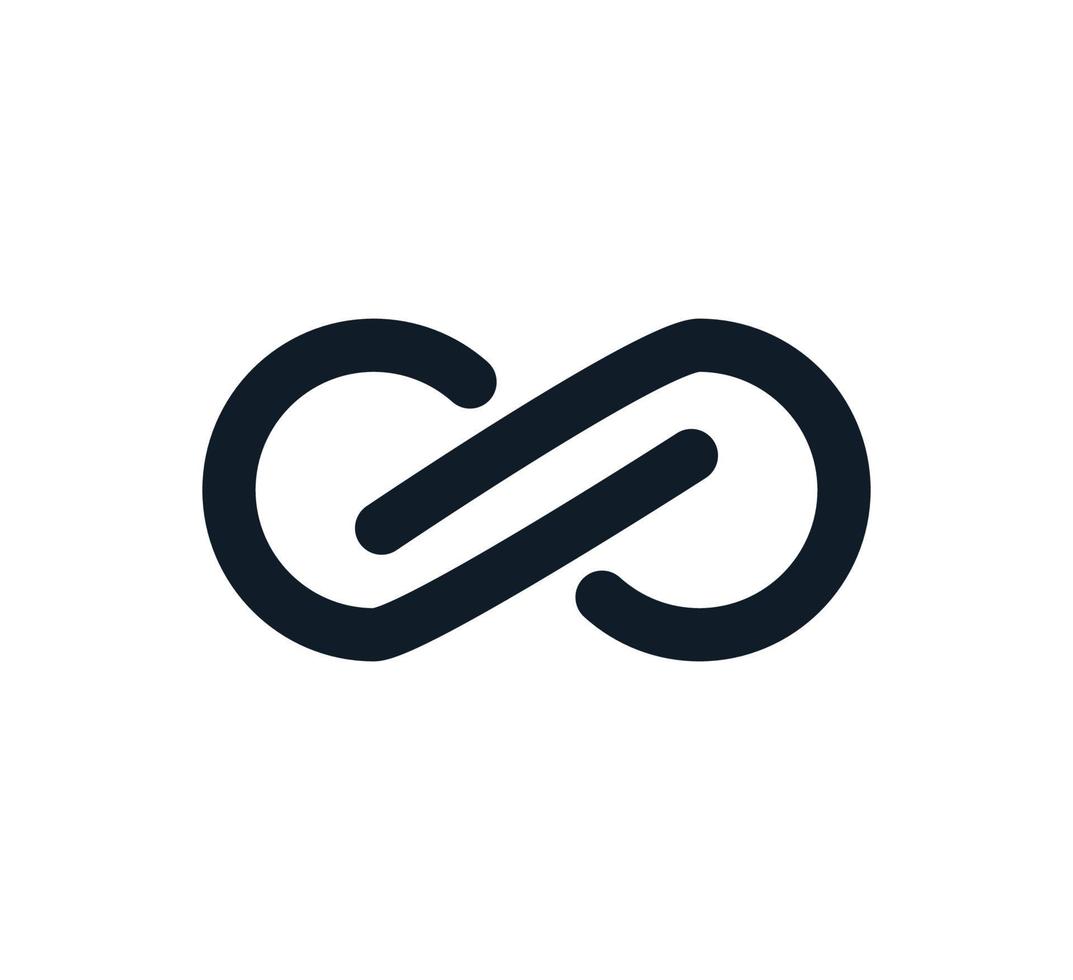 Infinity-Symbol Vektor-Logo-Design-Vorlage vektor