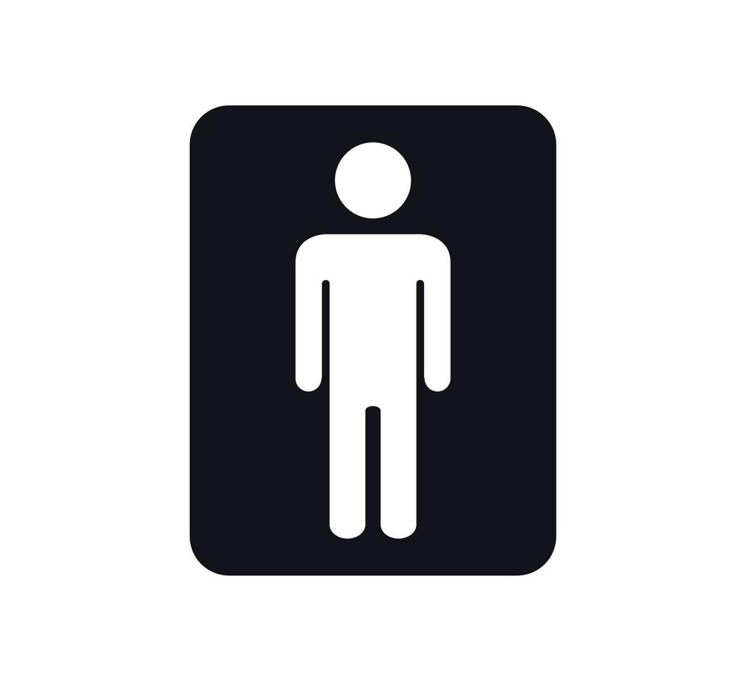 Menschen-Symbol, WC-Schild-Vektor-Logo-Vorlage vektor