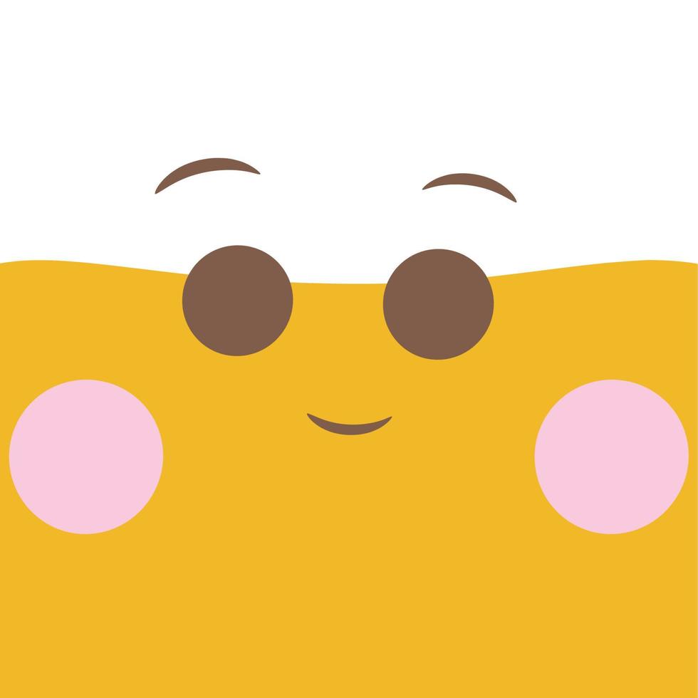 niedliches Emoji-Illustrationsvektor-Emoticon vektor