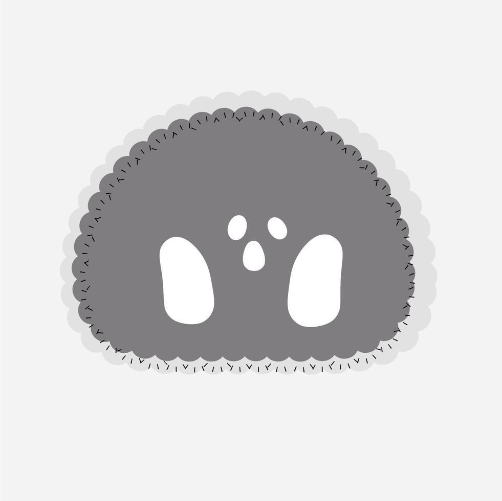niedliche emoji illustration emoticon aufkleber hand gezeichnet vektor