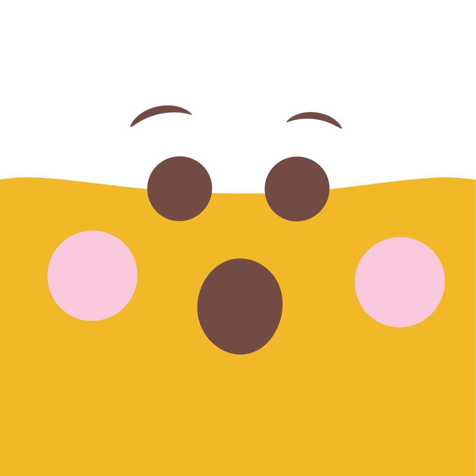 niedliches Emoji-Illustrationsvektor-Emoticon vektor