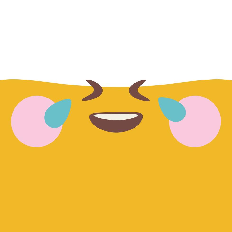 niedliches Emoji-Illustrationsvektor-Emoticon vektor