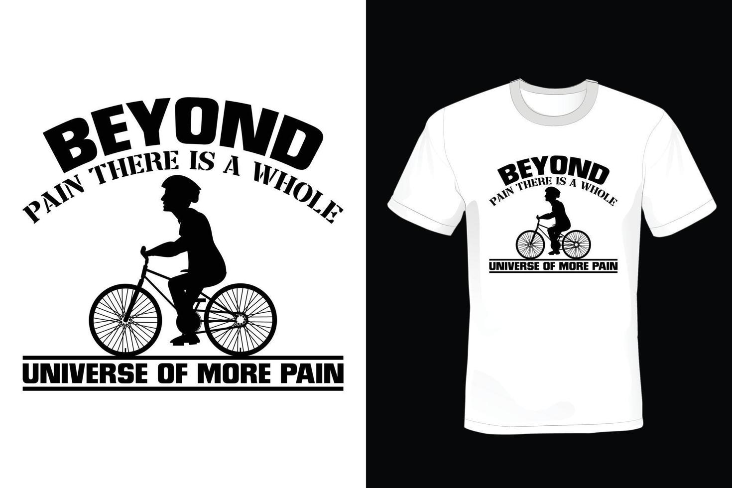 cykel t-shirt design, vintage, typografi vektor