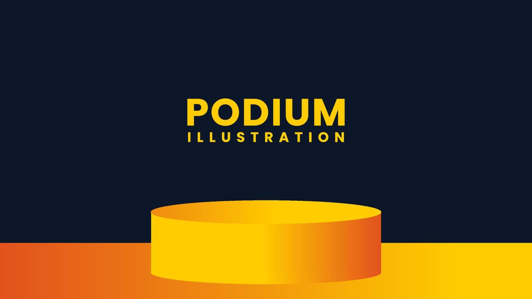 3D-Podiumsdesign vektor