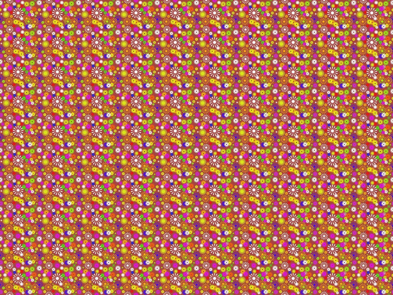 flerfärgad blomma sömlösa mönster för bakgrundsdesign, tapeter vektor