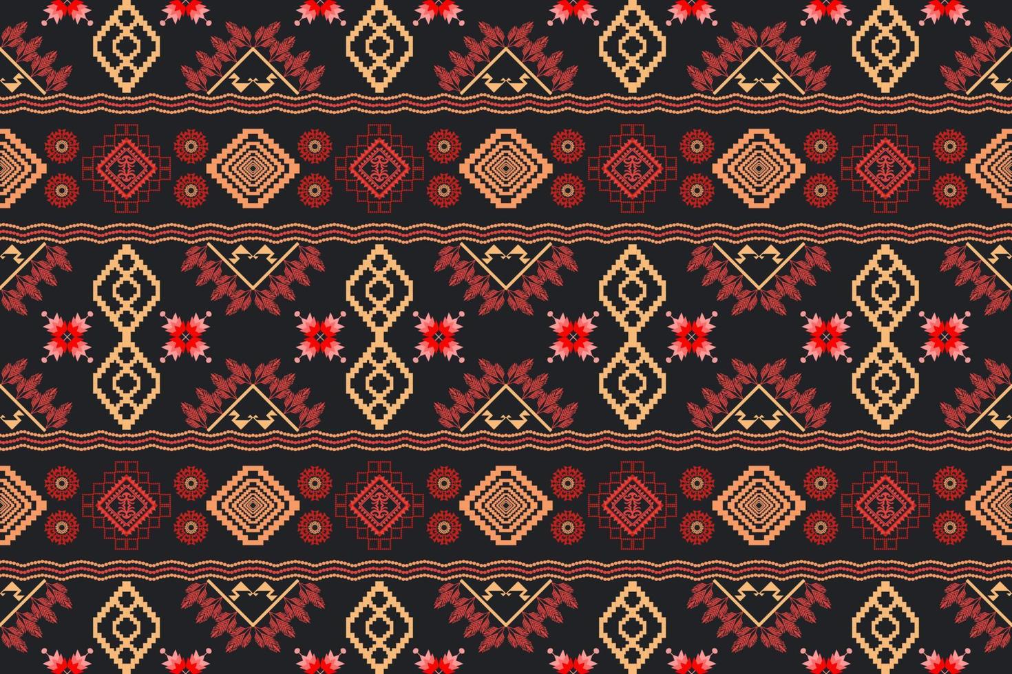 geometrische ethnische orientalische traditionelle pattern.figur tribal stickerei style.design für hintergrund, tapete, kleidung, verpackung, stoff, vektorillustration vektor