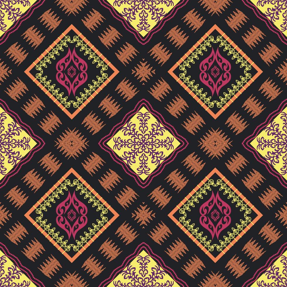 geometrische ethnische orientalische traditionelle pattern.figur tribal stickerei style.design für hintergrund, tapete, kleidung, verpackung, stoff, vektorillustration vektor