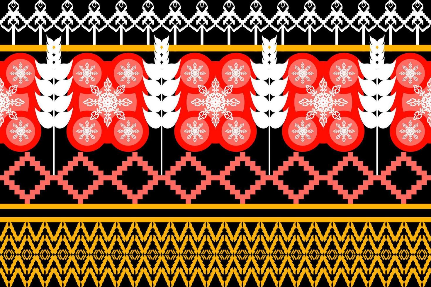 geometrische ethnische orientalische traditionelle pattern.figur tribal stickerei style.design für hintergrund, tapete, kleidung, verpackung, stoff, vektorillustration vektor