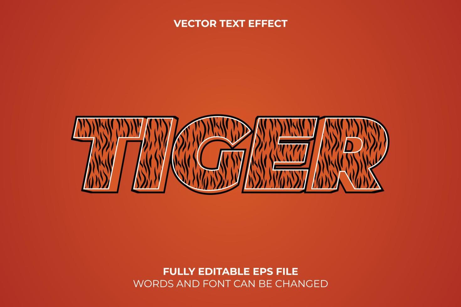 redigerbar 3d vektor text effekt mall