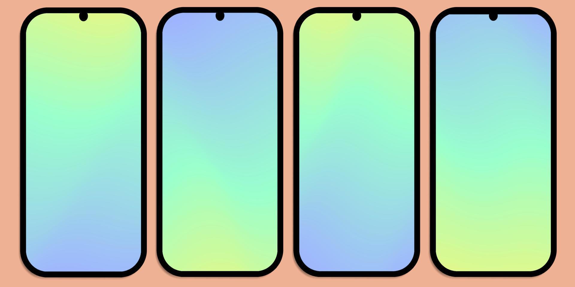 smartphone skärm mockup digital enhet vektorillustration vektor