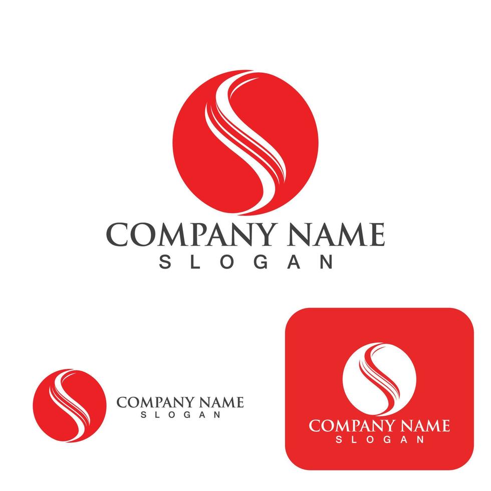 s brev logotyp företag företag vektor