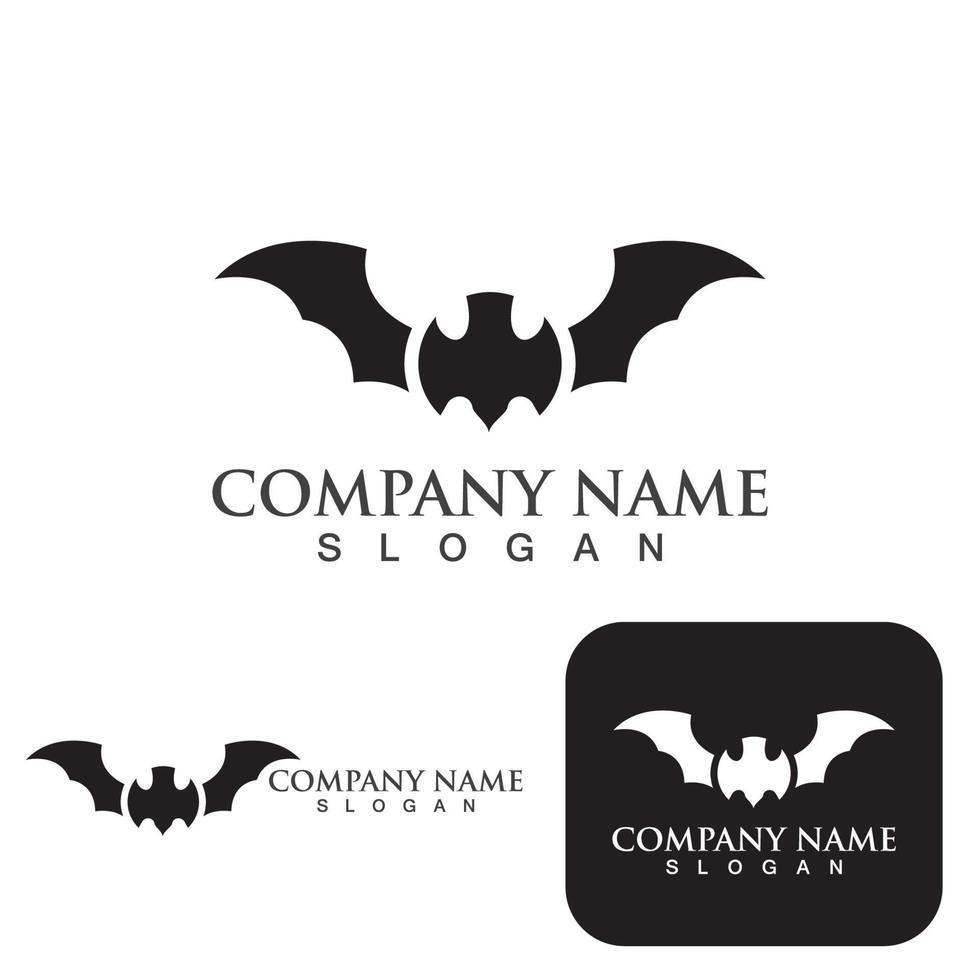 bat logotyp vektor ikon mall illustration design