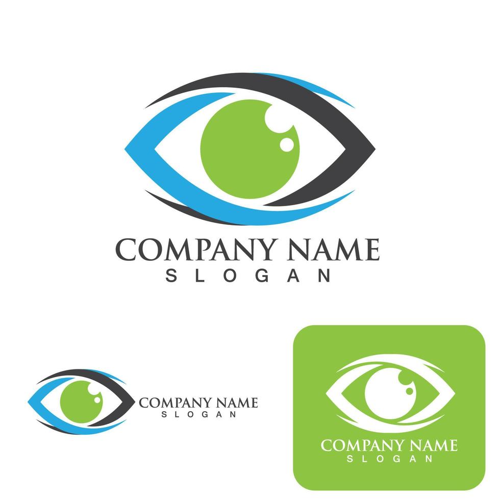 ögonvård logotyp varumärkesidentitet företag vektor