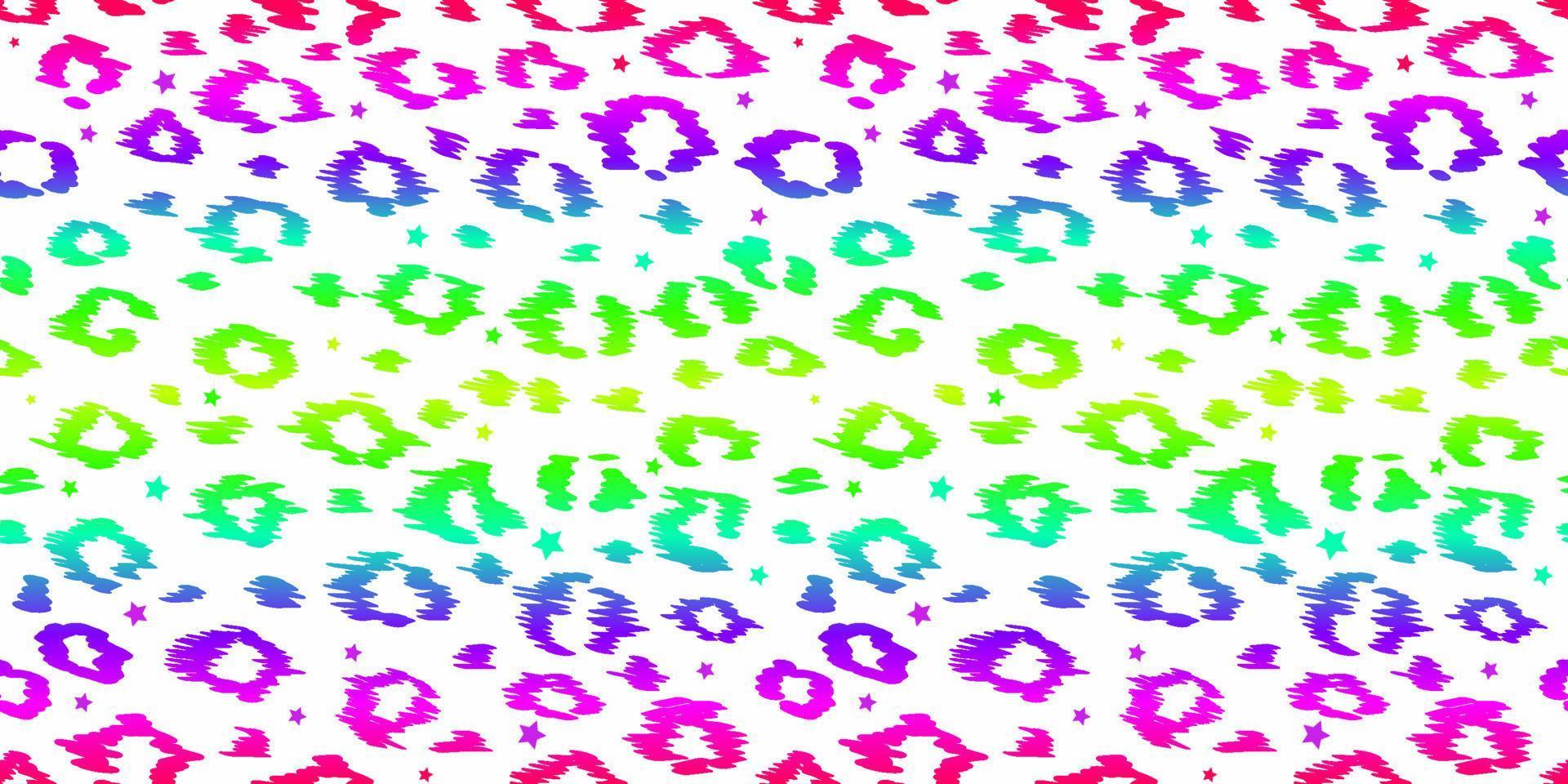 neon leopard seamless mönster. regnbågsfärgad prickig bakgrund. vektor djur print.