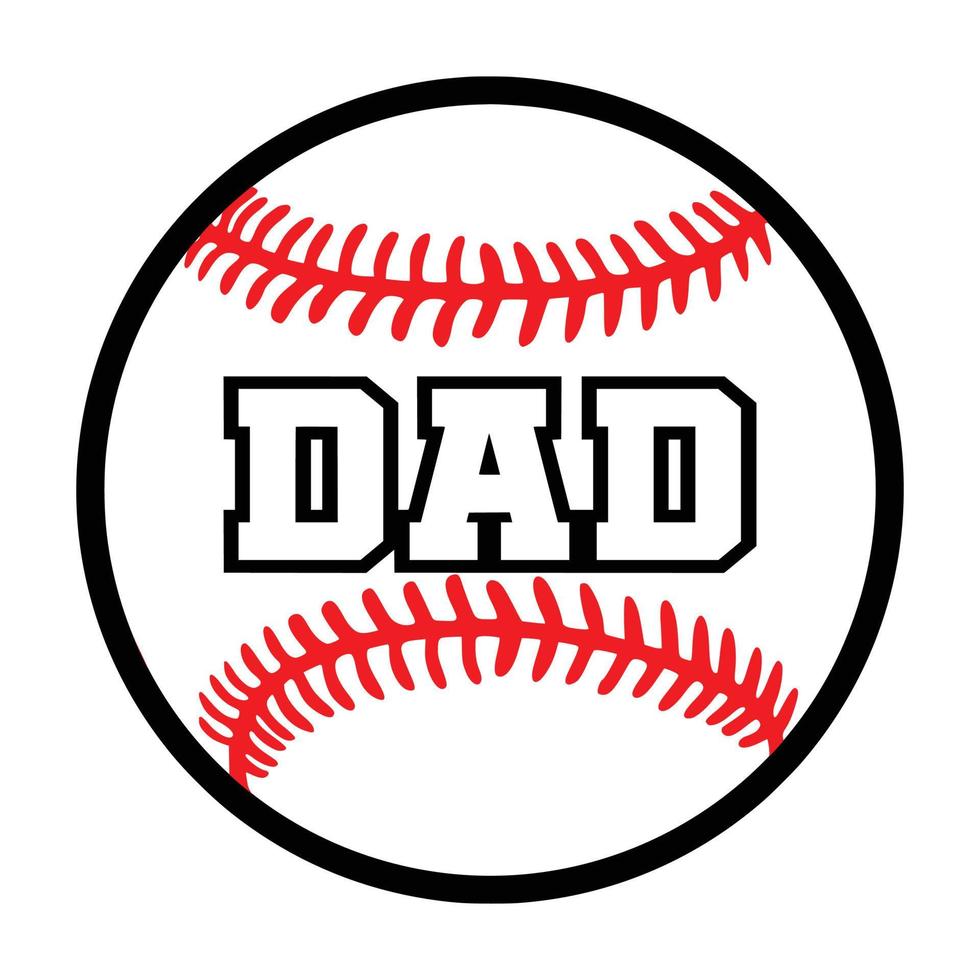 Papa Baseball, Gestaltungselement vektor