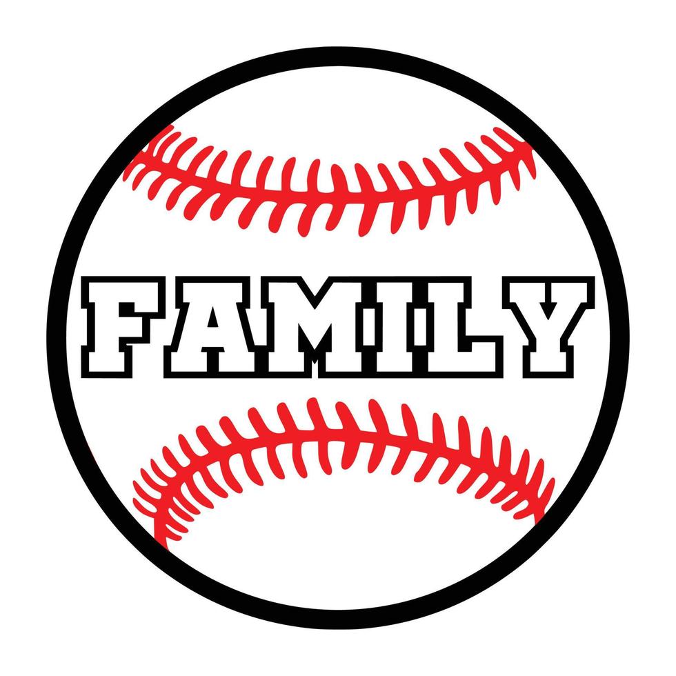 Familienbaseball, Gestaltungselement vektor