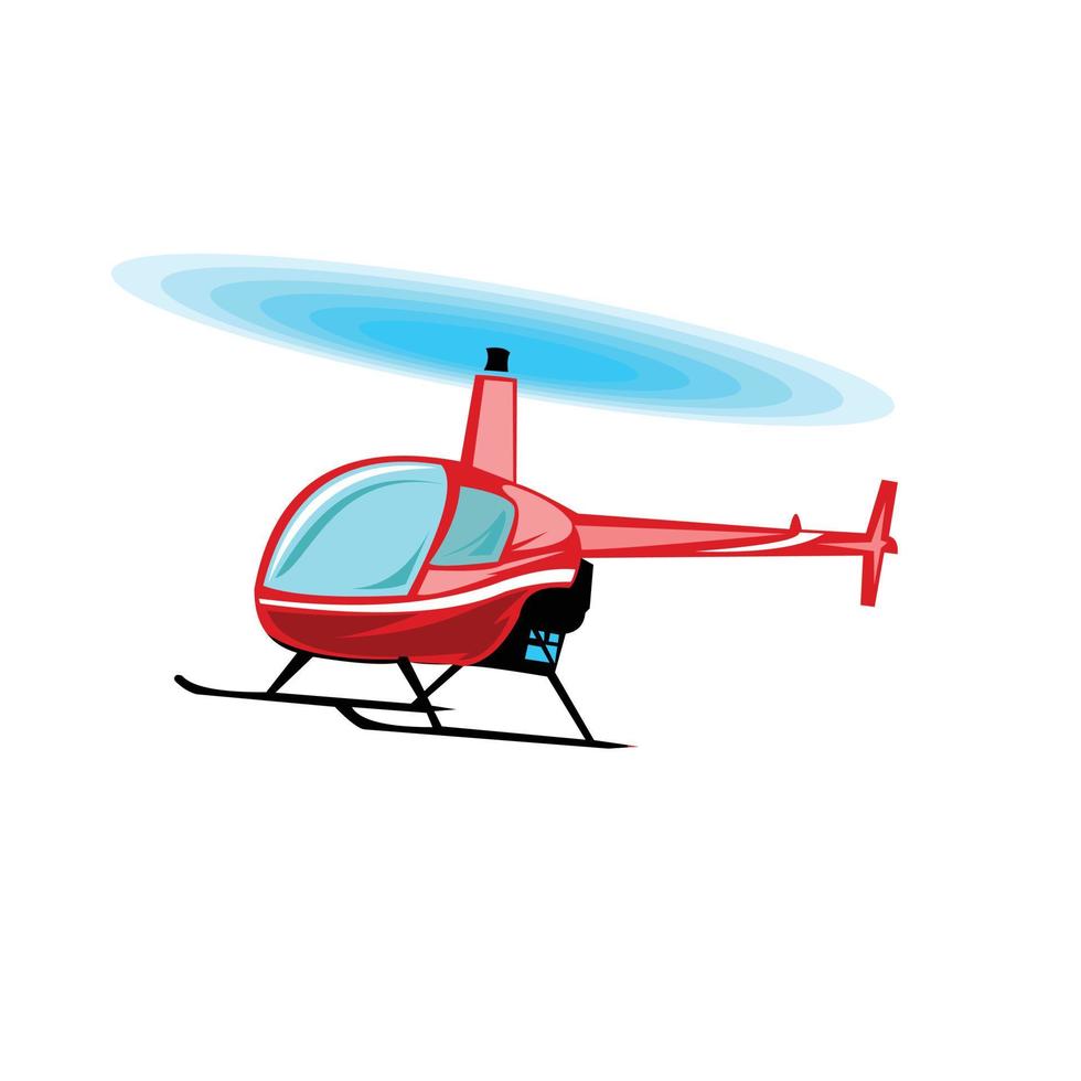 flache Hubschrauber-Vektor-Illustration vektor