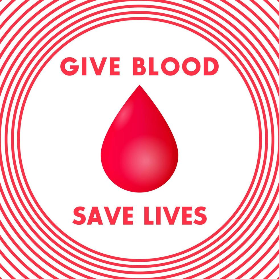 blodgivningsaffisch, rädda liv vektor