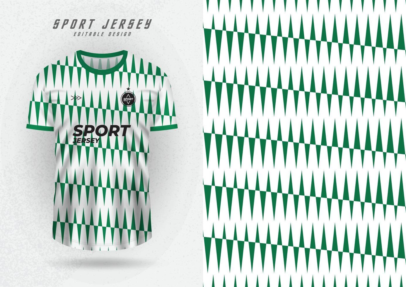 mockup bakgrund för sport jersey grönt mönster vektor