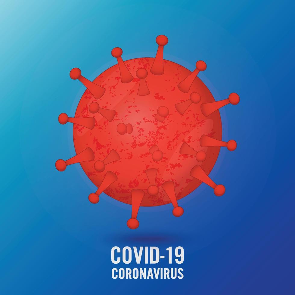 covid-19 virus nytt coronavirus 2019. koncept för coronavirusutbrott. covid coronavirus infektion. global pandemivarning. covid19 utbrott. vektor
