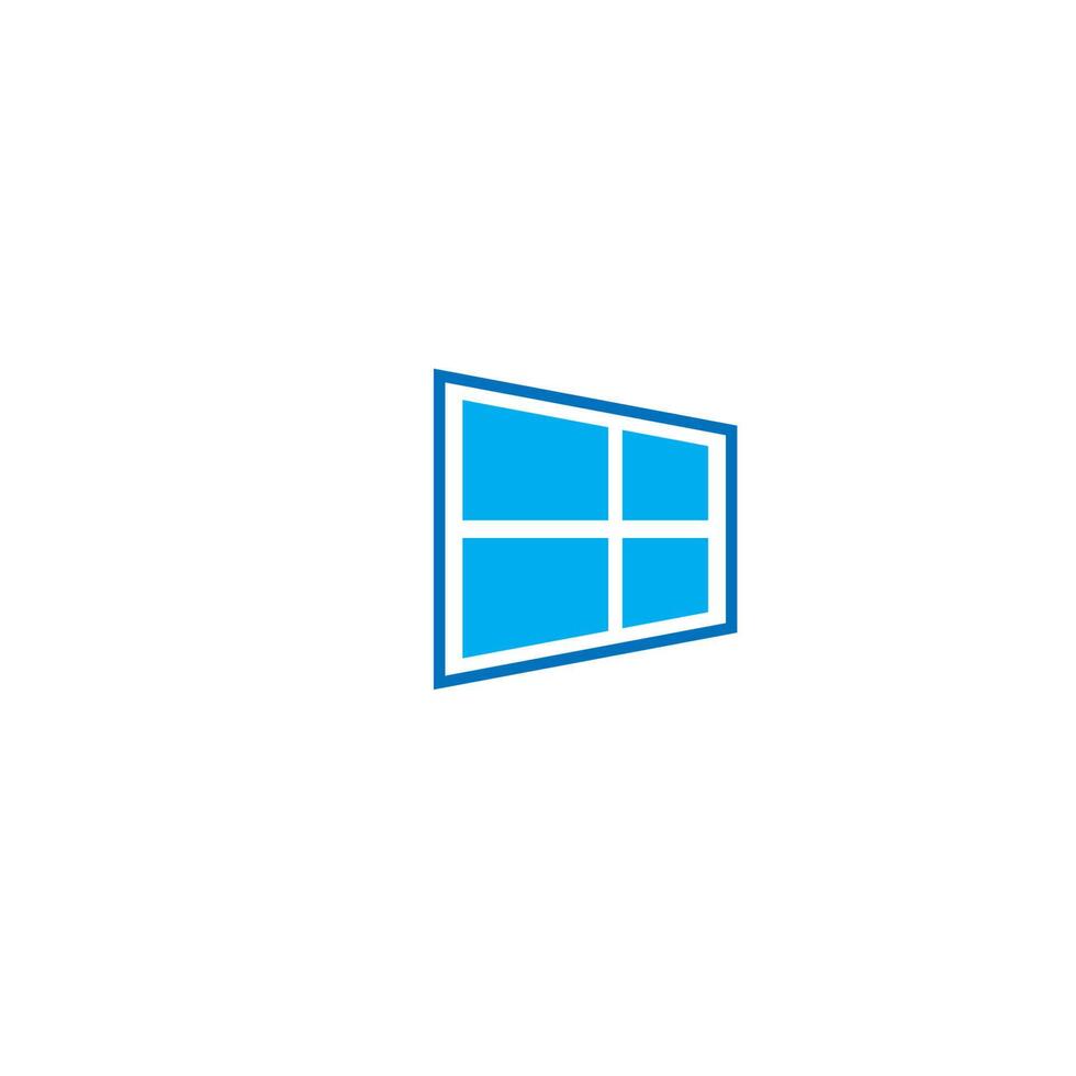 hus windows logotyp ikon vektor