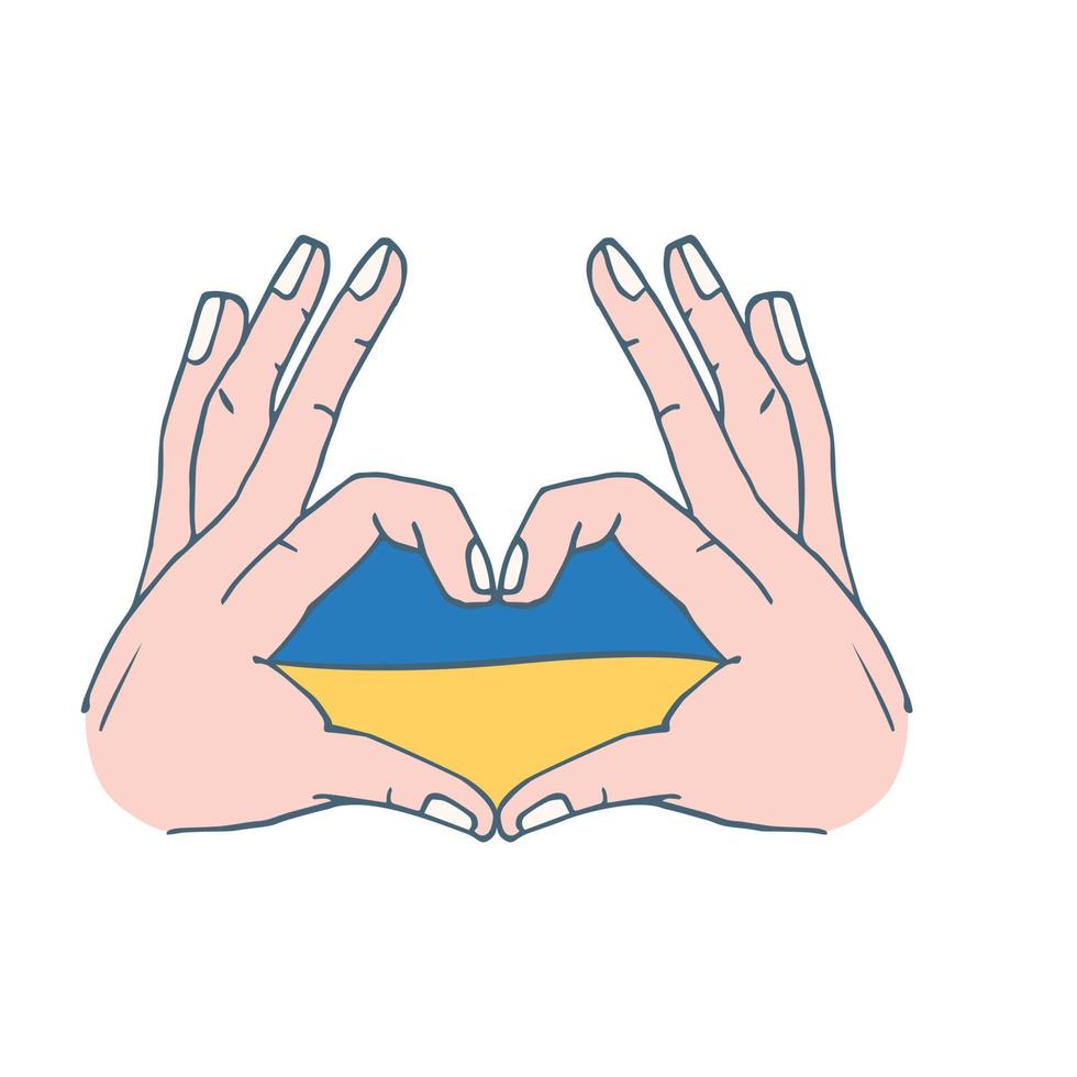 Liebe in der Ukraine vektor