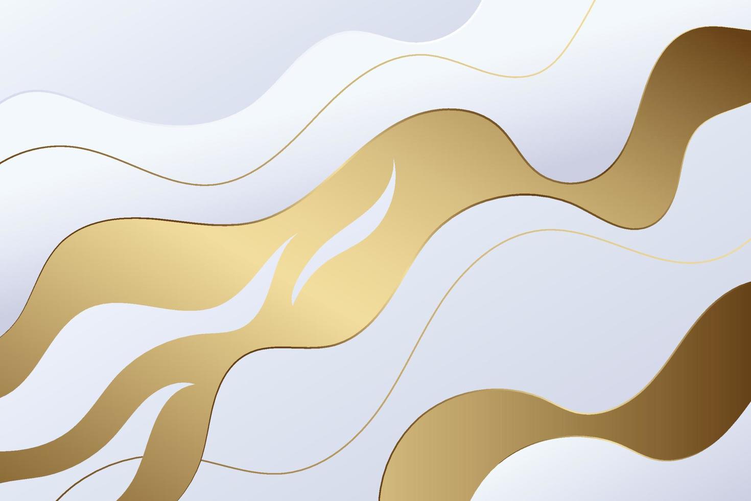 kurve goldene linien eleganter wellenhintergrund machen diese einfache komposition lebendig und dynamisch. minimalistische vektorillustration vektor