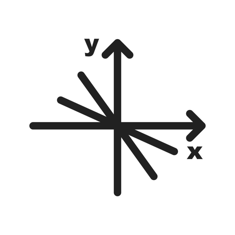 Symbol für lineare Funktionslinie vektor