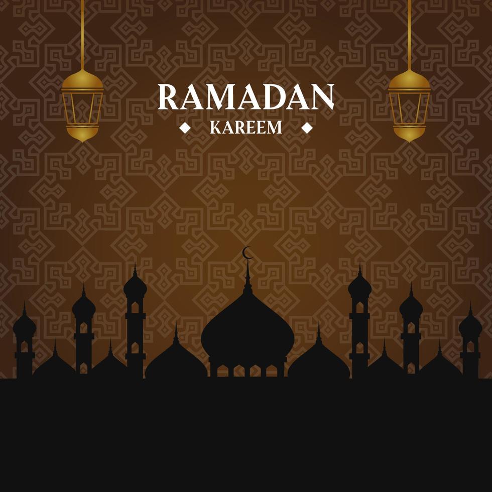 enkel och elegant ramadan bakgrund, islamisk bakgrund vektor