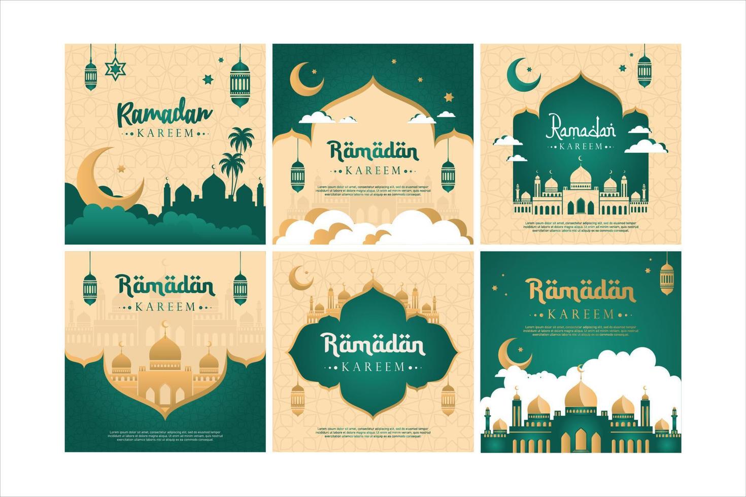 ramadan kareem banner mall moské vektorillustration vektor