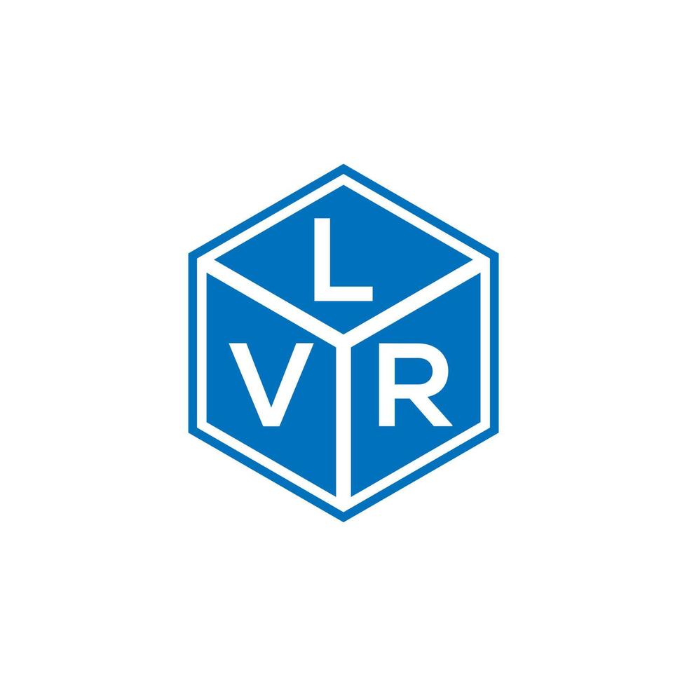 lvr kreativa initialer brev logotyp koncept. lvr brev design.lvr brev logotyp design på svart bakgrund. lvr kreativa initialer brev logotyp koncept. lvr-bokstavsdesign. vektor