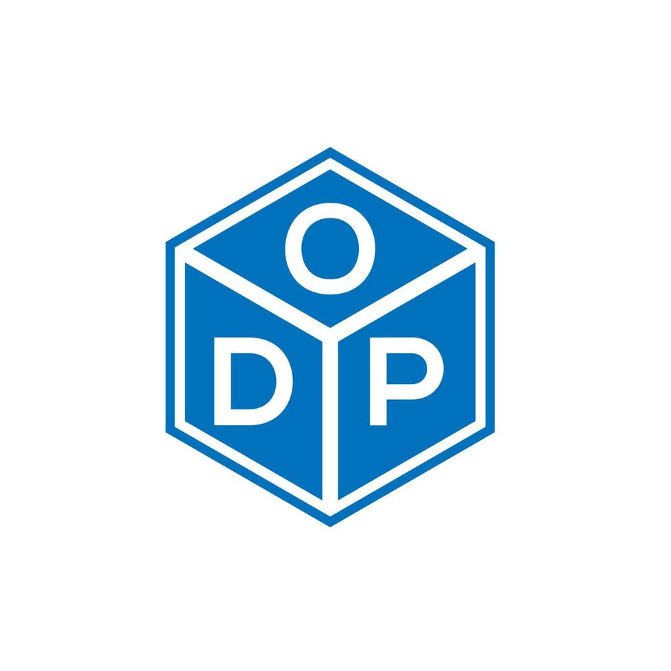 OAP-Brief-Logo-Design auf schwarzem Hintergrund. oap kreative Initialen schreiben Logo-Konzept. oap Briefgestaltung. vektor