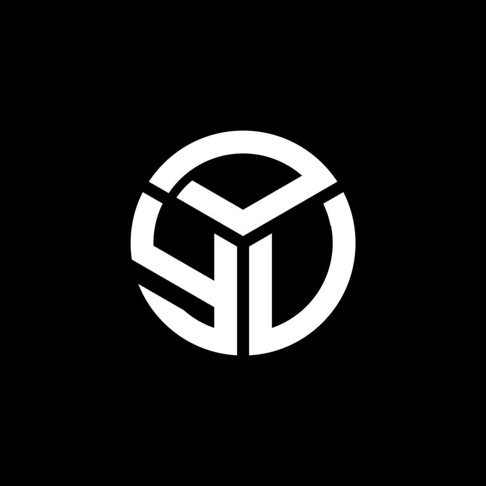 dyv-Buchstaben-Logo-Design auf schwarzem Hintergrund. dyv kreative Initialen schreiben Logo-Konzept. dyv-Briefgestaltung. vektor