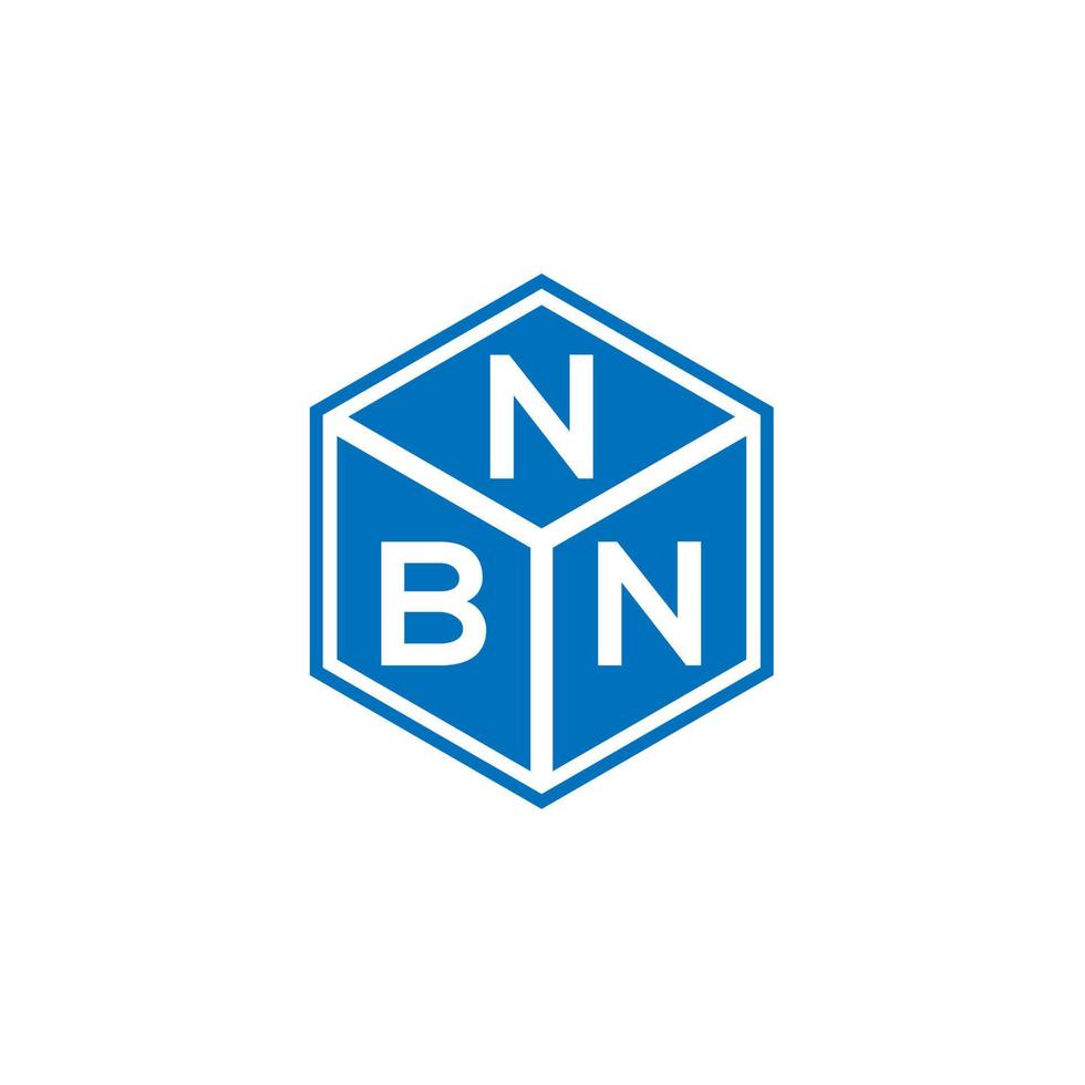 nbn-Buchstaben-Logo-Design auf schwarzem Hintergrund. nbn kreative Initialen schreiben Logo-Konzept. nbn Briefgestaltung. vektor