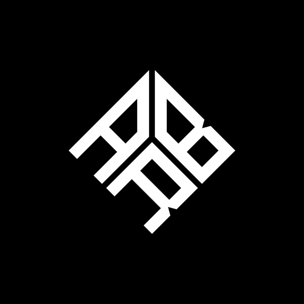 abr-Buchstaben-Logo-Design auf schwarzem Hintergrund. abr kreative Initialen schreiben Logo-Konzept. abr Briefgestaltung. vektor