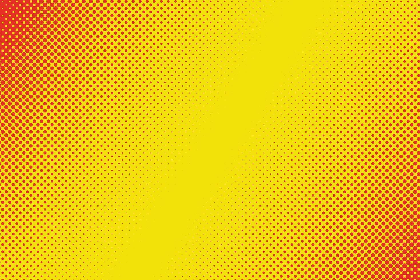retro komisk gul bakgrund raster gradient halvton komisk stil, vektorillustration vektor