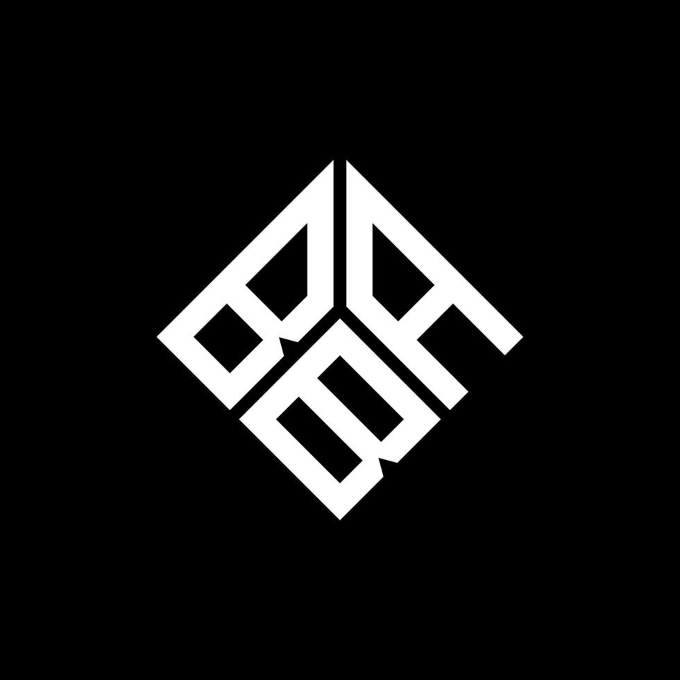 Bab-Brief-Logo-Design auf schwarzem Hintergrund. bab kreative initialen schreiben logokonzept. Bab-Buchstaben-Design. vektor