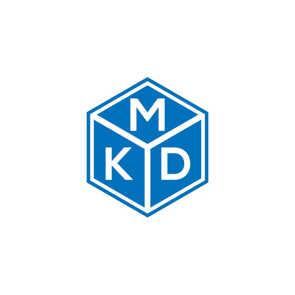 mkd brev logotyp design på svart bakgrund. mkd kreativa initialer brev logotyp koncept. mkd bokstavsdesign. vektor