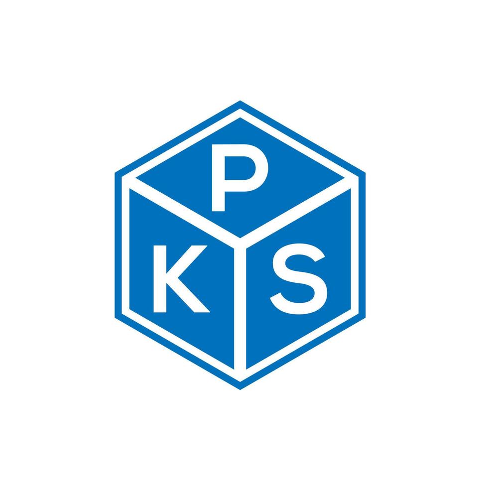 pks-Buchstaben-Logo-Design auf schwarzem Hintergrund. pks kreatives Initialen-Buchstaben-Logo-Konzept. pks Briefgestaltung. vektor