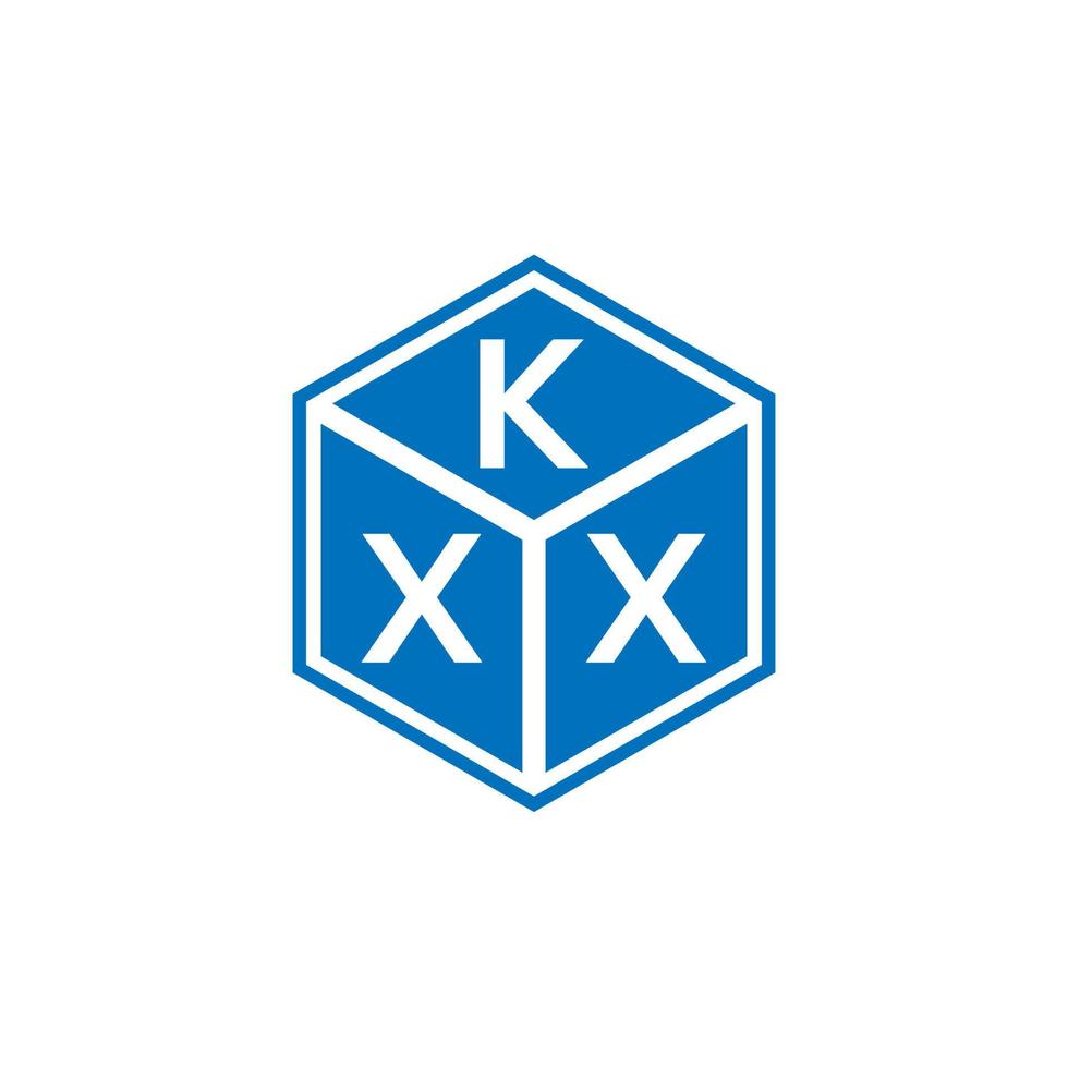 kxx brev logotyp design på svart bakgrund. kxx kreativa initialer bokstavslogotyp koncept. kxx bokstavsdesign. vektor