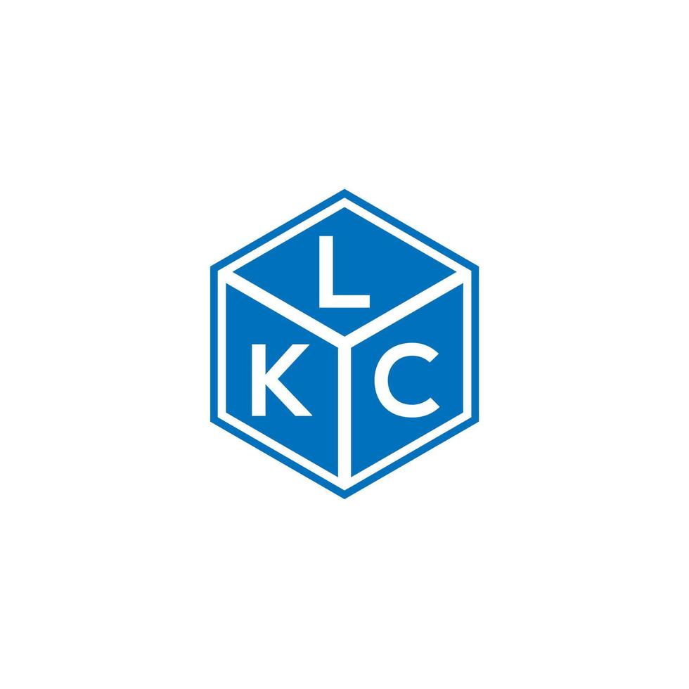 lkc brev logotyp design på svart bakgrund. lkc kreativa initialer bokstavslogotyp koncept. lkc bokstavsdesign. vektor