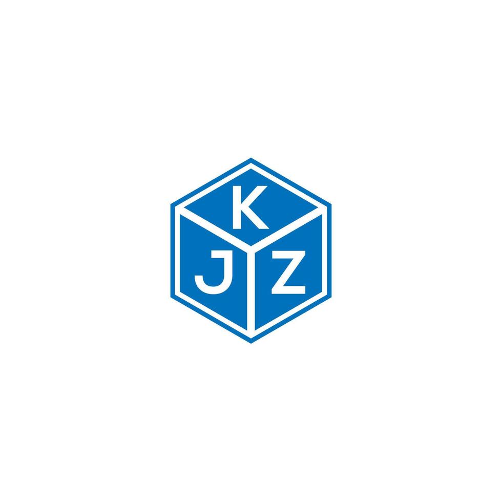 kjz-Buchstaben-Logo-Design auf schwarzem Hintergrund. kjz kreative Initialen schreiben Logo-Konzept. kjz Briefgestaltung. vektor