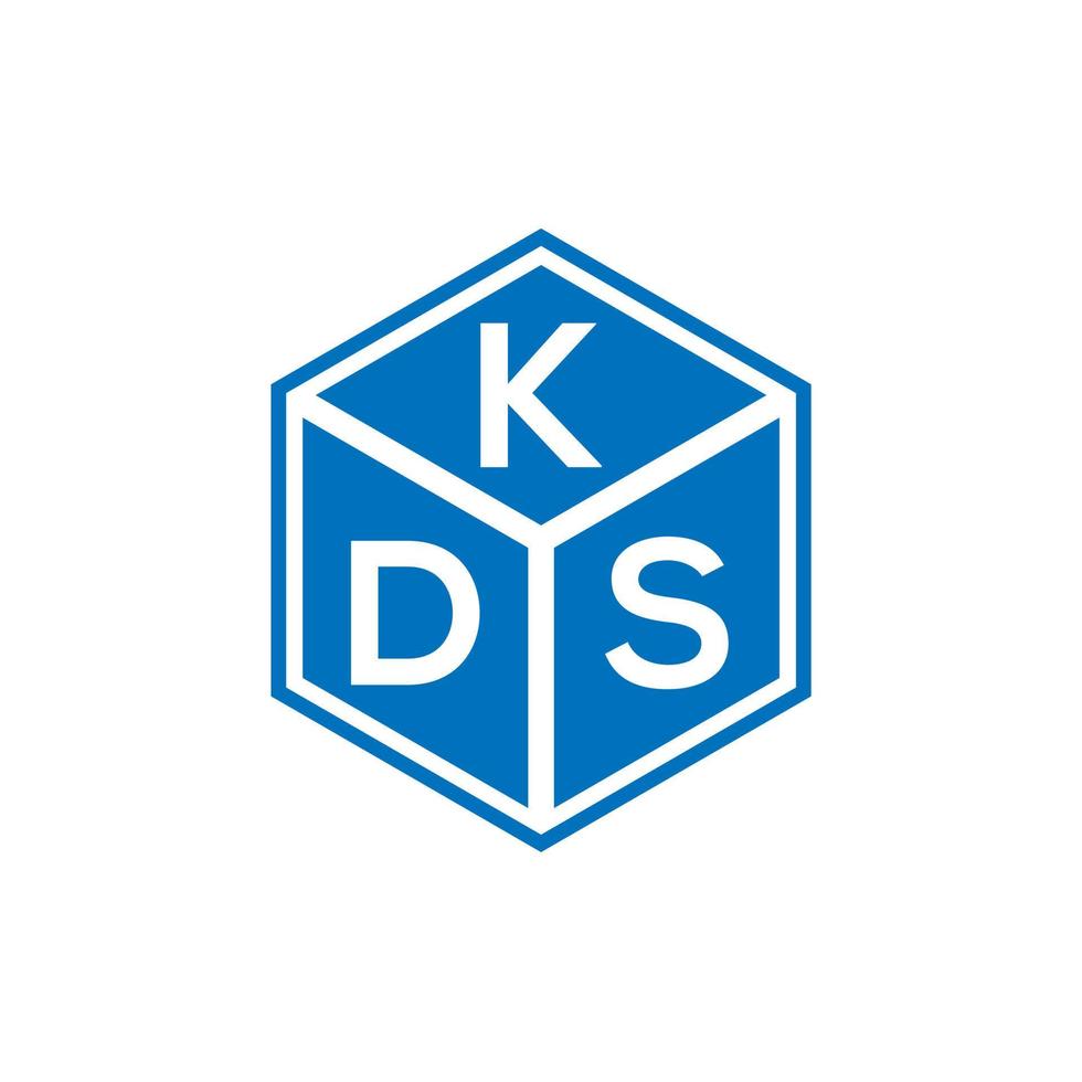 kds-Buchstaben-Logo-Design auf schwarzem Hintergrund. kds kreatives Initialen-Buchstaben-Logo-Konzept. kds Briefgestaltung. vektor