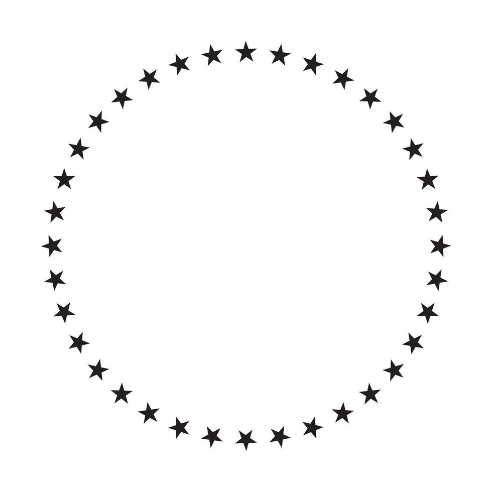 Sterne Kreis Symbolvektor für Grafikdesign, Logo, Website, soziale Medien, mobile App, ui-Illustration vektor