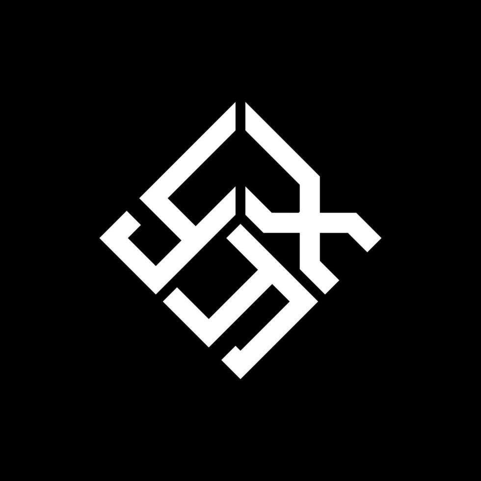 yxy-Buchstaben-Logo-Design auf schwarzem Hintergrund. yxy kreative Initialen schreiben Logo-Konzept. yxy Briefdesign. vektor