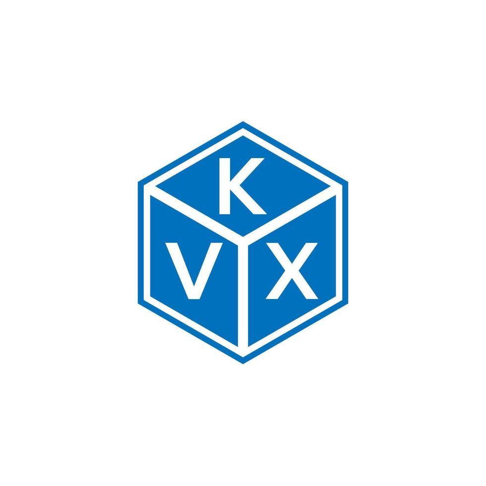 kvx brev logotyp design på svart bakgrund. kvx kreativa initialer bokstavslogotyp koncept. kvx bokstavsdesign. vektor